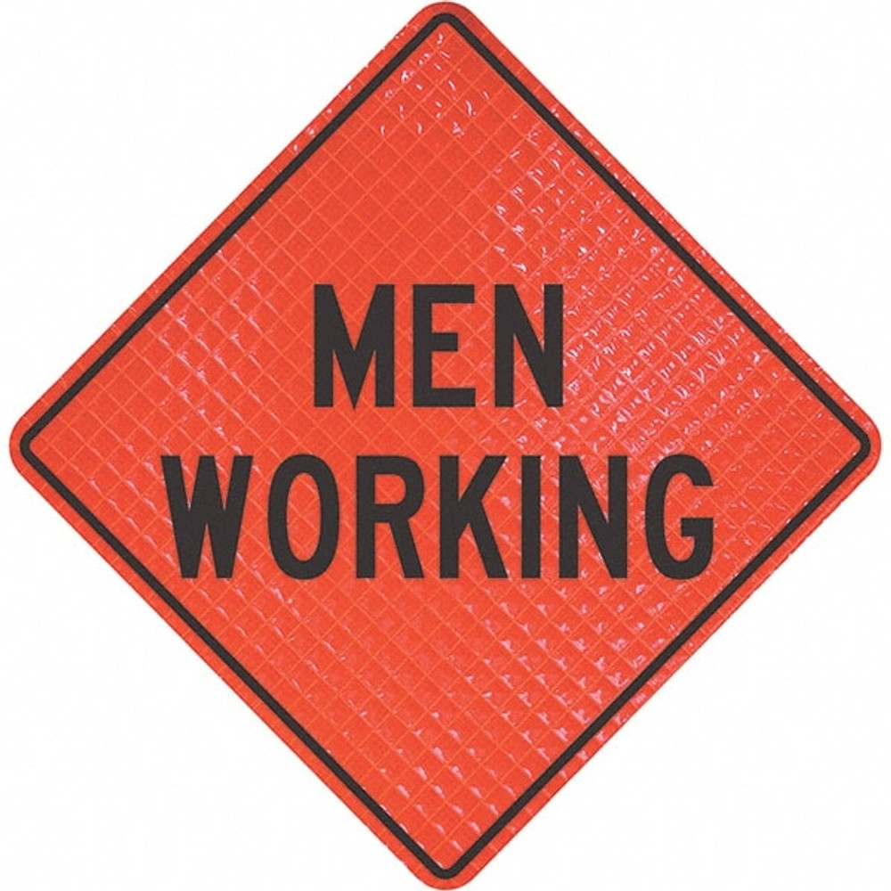 PRO-SAFE 07-800-4119-L Traffic Control Sign: Triangle, "Men Working"