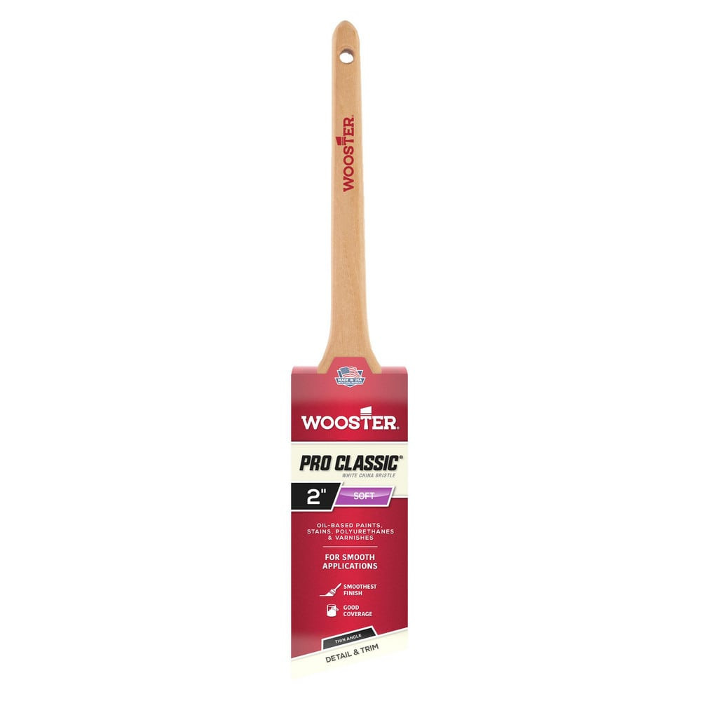 Wooster Brush Z1216-2 Paint Brush: 2" Wide, Hog, Natural Bristle