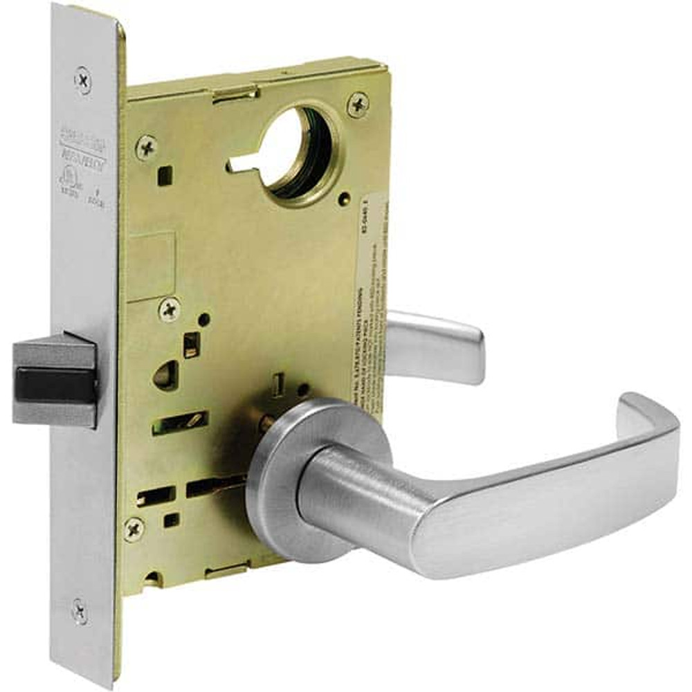 Sargent 8215 LNL 26D Lever Locksets; Type: Passage; Door Thickness: 1-3/4; Key Type: Conventional; Back Set: 2-3/4; For Use With: Commercial Doors; Finish/Coating: Satin Chrome; Material: Steel; Material: Steel; Door Thickness: 1-3/4; Lockset Grade: 