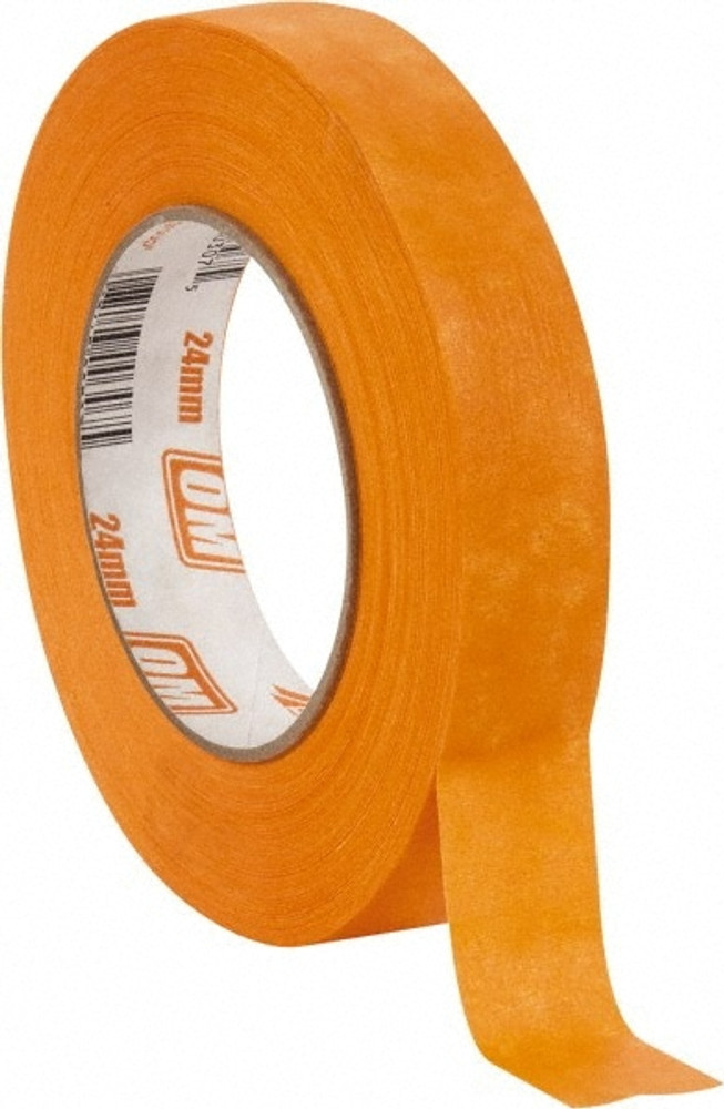 Intertape OM2455 Masking Tape: 1" Wide, 60 yd Long, 7.3 mil Thick, Orange