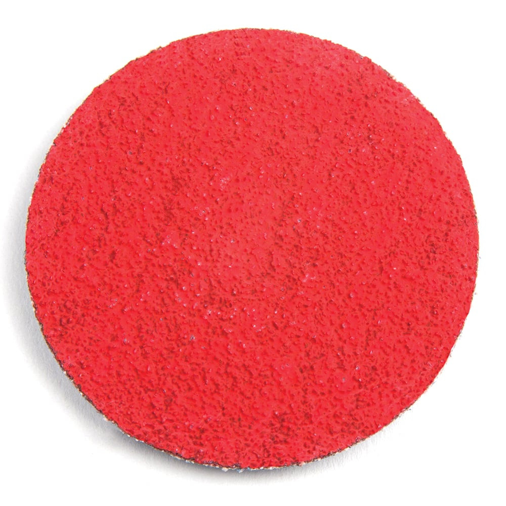 Superior Abrasives A016214 Quick-Change Disc: Type R, 2" Dia, 24 Grit, Ceramic, Coated