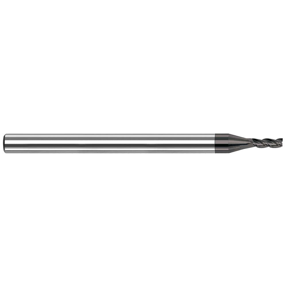 Harvey Tool 942230-C4 Square End Mill: 1/32'' Dia, 3/32'' LOC, 1/8'' Shank Dia, 1-1/2'' OAL, 3 Flutes, Solid Carbide