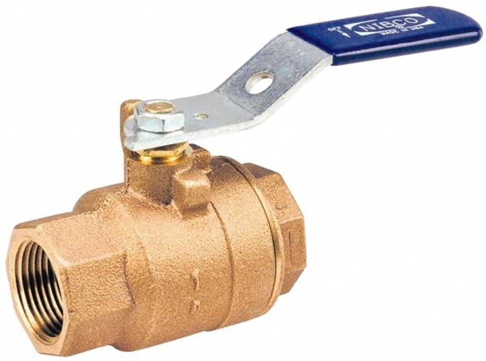 NIBCO NL950LB Standard Manual Ball Valve: 1-1/4" Pipe, Standard Port