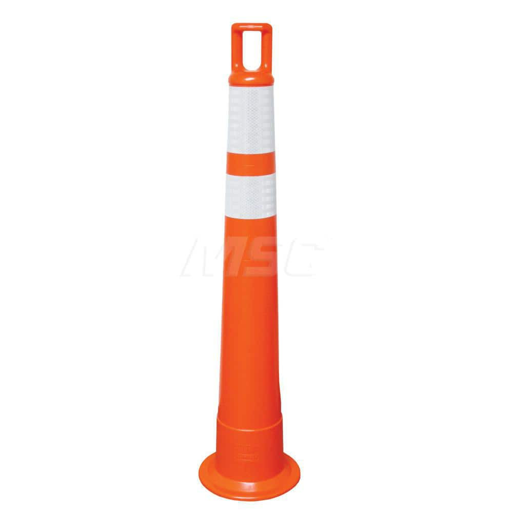 Plasticade 510-O-HIP-6W4W2 Traffic Barrels, Delineators & Posts; Reflective: Yes ; Base Needed: Yes ; Compliance: MASH Compliant; MUTCD Standards ; Collar Two Width (Inch): 4 ; Collar One Width (Inch): 6