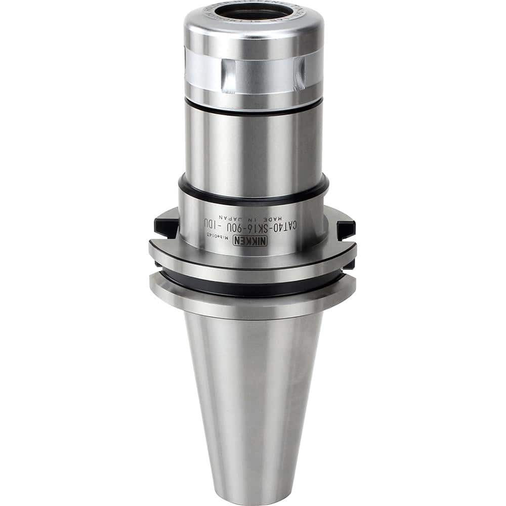 Lyndex-Nikken CAT40-SK16-90U- Collet Chucks; Collet System: Slim Chuck ; Collet Series: SK16 ; Taper Size: CAT40 ; Projection (Decimal Inch): 3.5400in ; Minimum Collet Capacity (Decimal Inch): 0.1080in ; Maximum Collet Capacity (Decimal Inch): 0.6300