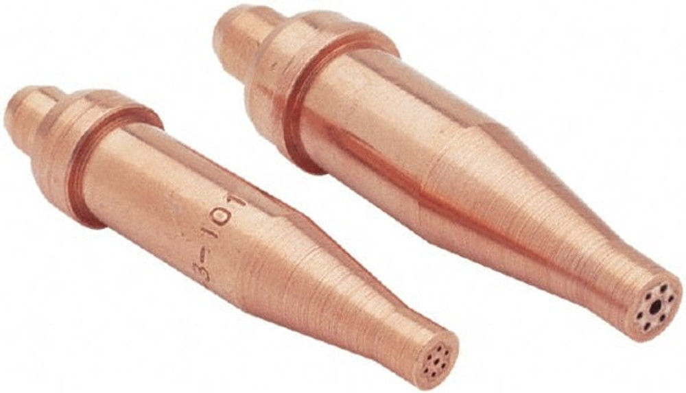 Lincoln Electric 1500860 Oxygen/Acetylene Torch Tips; Tip Type: Cutting Tip ; Compatible Gas: Acetylene ; Model Compatibility: Compatible Handle Model Number:18-5, 43-2, 85; Compatible Torch Model Number:42-4E, 980-E, 62-5E, 98-6E; Cutting Attachment