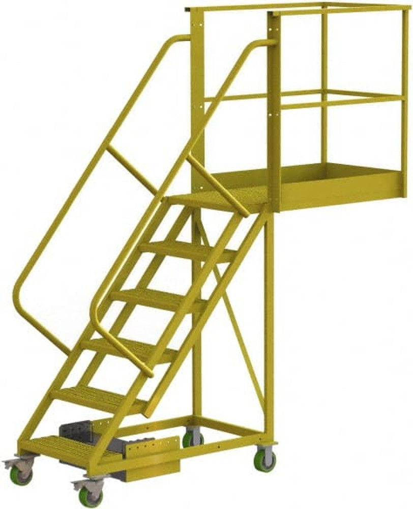 TRI-ARC UCU500640246 Steel Rolling Ladder: 6 Step