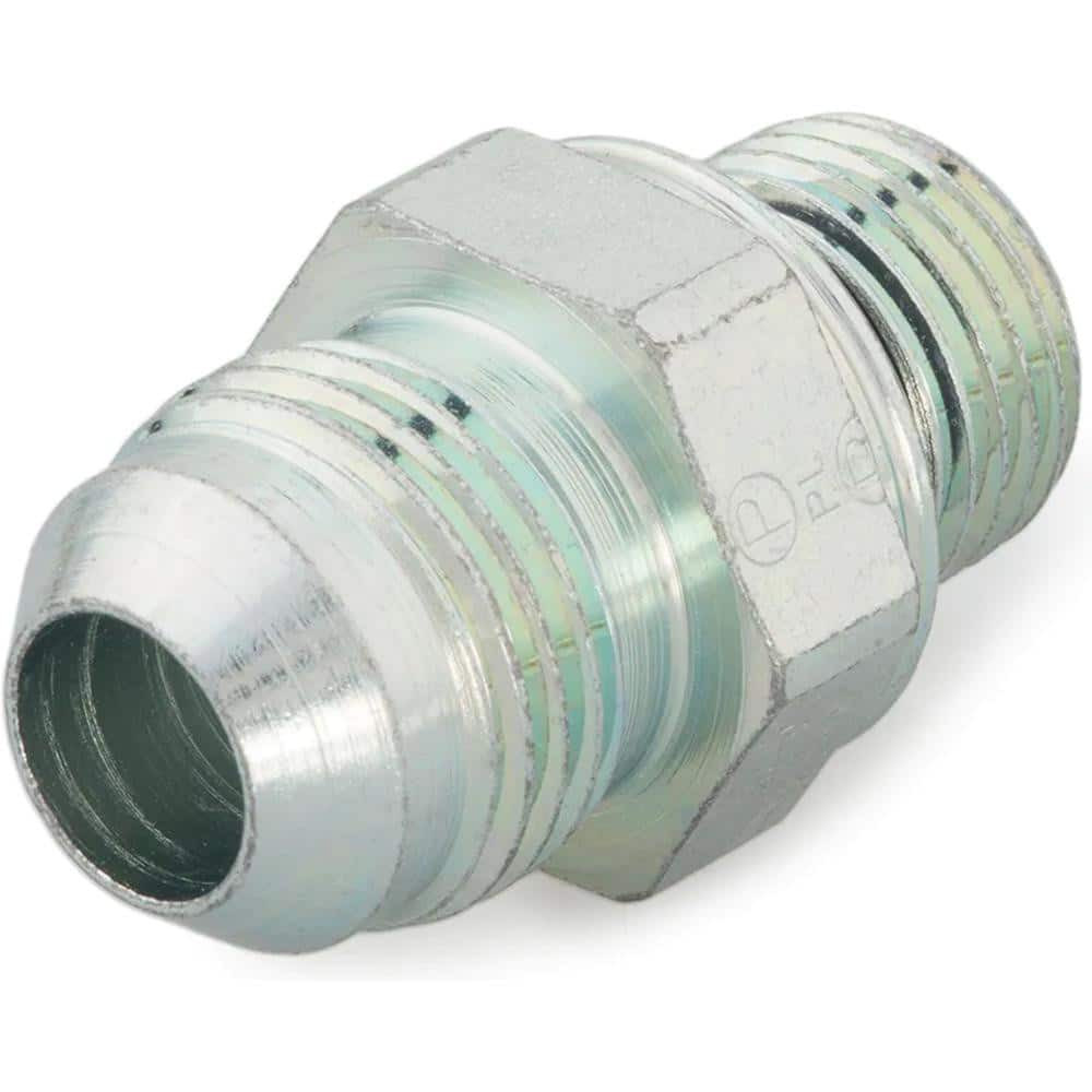 Parker -16415-5 Steel Flared Tube Adapter: 1/2" Tube OD, M18 Thread, 37 ° Flared Angle