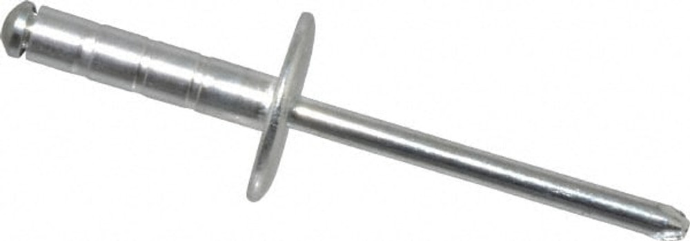 RivetKing. /ABS66-69LFMG/R Blind Rivet: Size 66-69, Large Flange Dome Head, Aluminum Body, Steel Mandrel