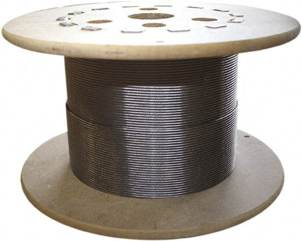 Loos & Co. SC044VB06-0250S 3/16" x 1/8" Diam, Steel Wire Rope