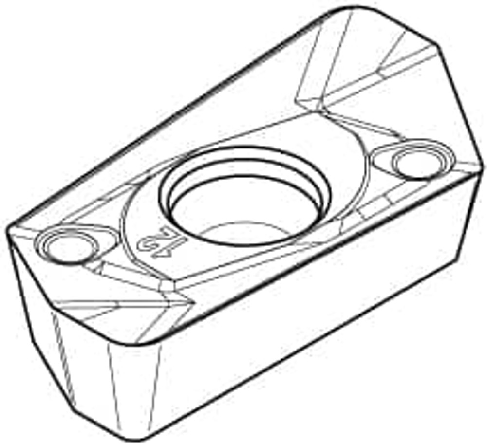 Kennametal 3051551 Milling Insert: EDPT140424PDERHD, KCPK30, Solid Carbide