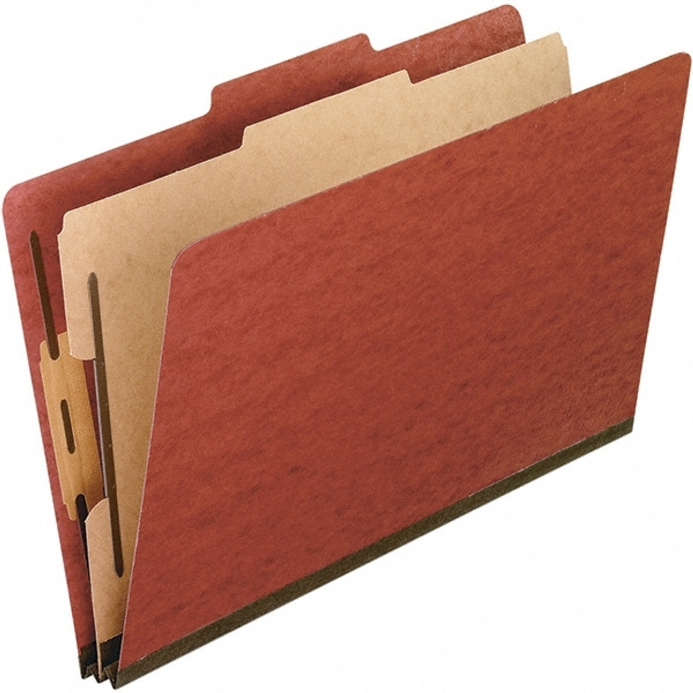 Pendaflex PFX1157R Classification Folder: Letter, Red, 10/Pack