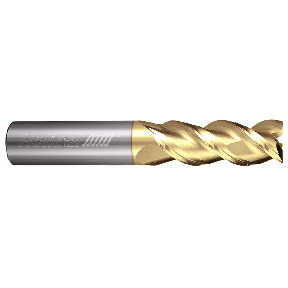 Helical Solutions 03107 Square End Mill: 3/16" Dia, 9/16" LOC, 3 Flutes, Solid Carbide