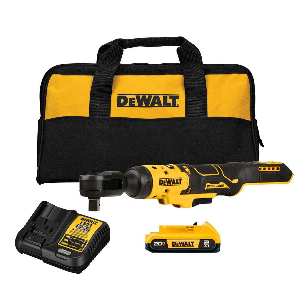 DeWALT DCF512D1 Cordless Ratchet: 20V, 1/2" Drive, 250 RPM, 70 ft/lb Torque