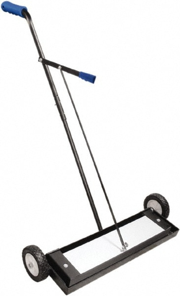 Shields Magnetics SRS-24 24" Self-Cleaning Push Magnetic Sweeper with Wheels