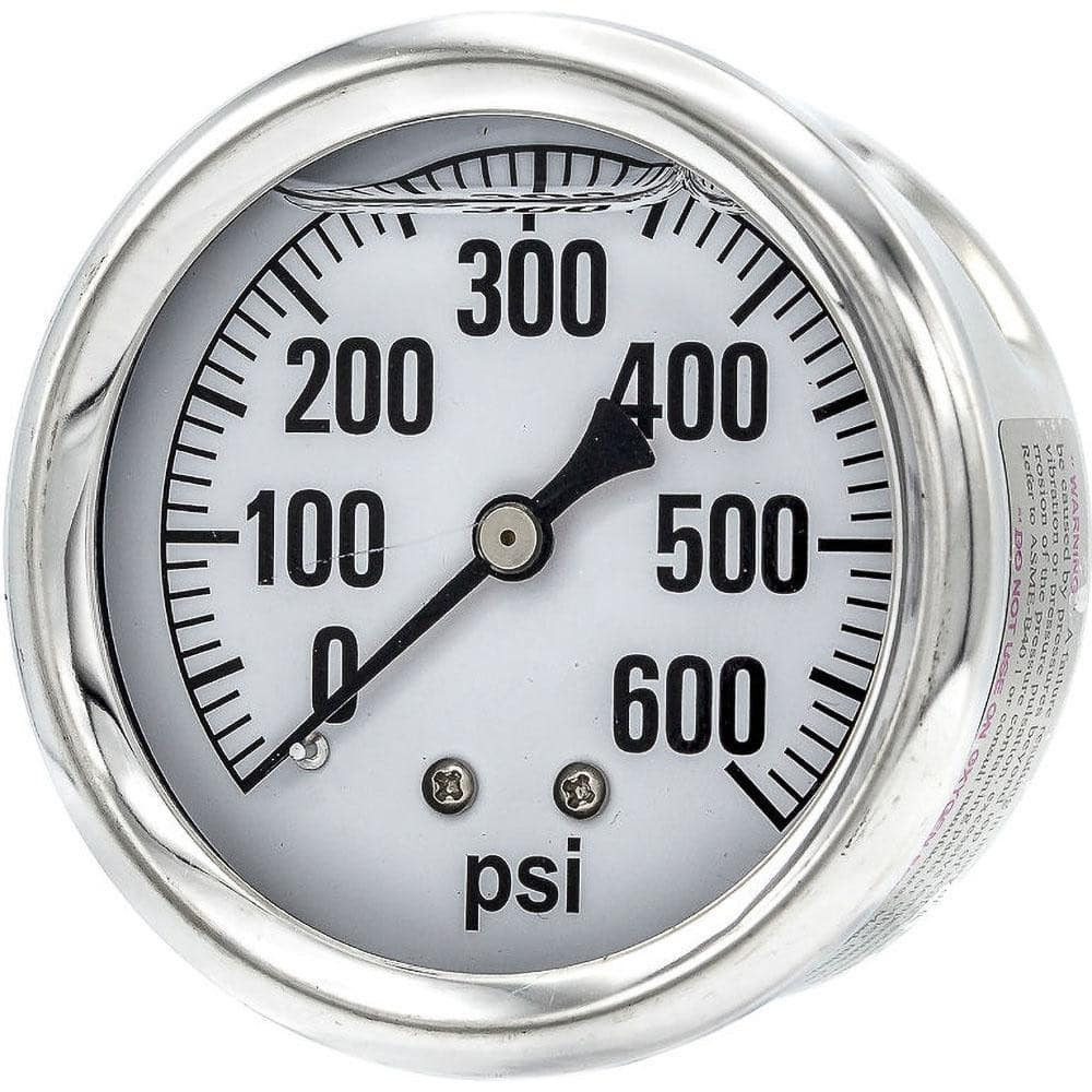 PIC Gauges AG-202L-254K Pressure Gauges; Gauge Type: Industrial Pressure Gauges ; Scale Type: Single ; Accuracy (%): 3-2-3% ; Dial Type: Analog ; Thread Type: 1/4" MNPT ; Bourdon Tube Material: Bronze