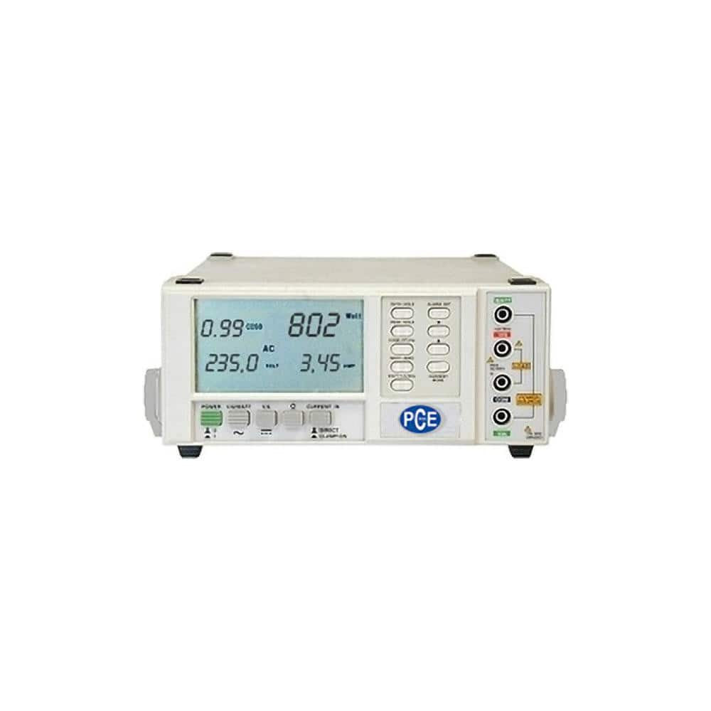 PCE Instruments PCE-PA6000 Power Meters; Meter Type: Power Quality Analyzer ; Application: Power Meter ; Maximum Current Capability (A): 2000.00 ; Maximum Solar Power Measurement: 6 kW ; Power Factor: 1 ; Peak Capture: Yes
