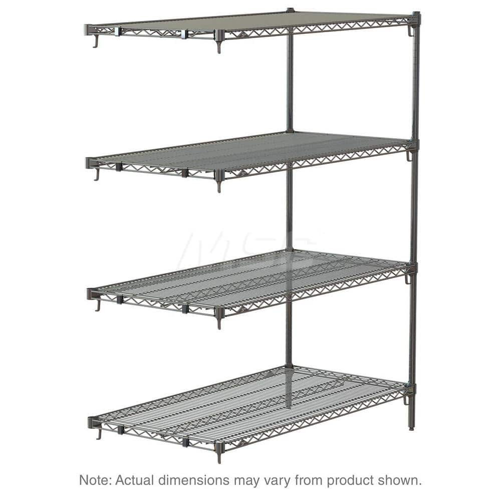 Metro AA416C Add-On Unit Wire Shelving: 4 Shelves