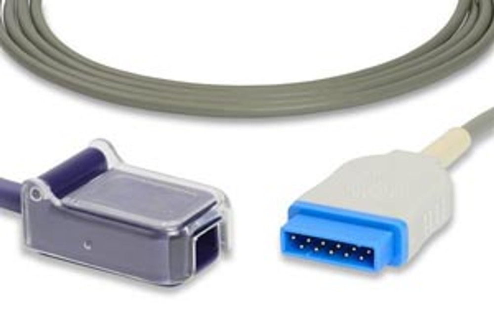 Cables and Sensors  E710P-210 SpO2 Adapter Cable, 300cm, GE Healthcare > Marquette Compatible w/ OEM: 2021406-001, 2025350-001, TE2425, NXMQ101, NXMQ4526, 2021406-002 (DROP SHIP ONLY) (Freight Terms are Prepaid & Added to Invoice - Contact Vendor for