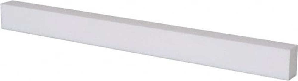 USA Industrials BULK-PS-PTFE-63 Plastic Bar: Polytetrafluoroethylene (Virgin), 1/2" Thick, 24" Long, White