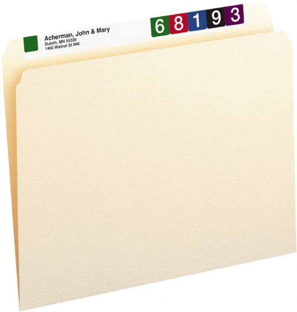 SMEAD SMD10300 File Folders with Top Tab: Letter, Manila, 100/Pack