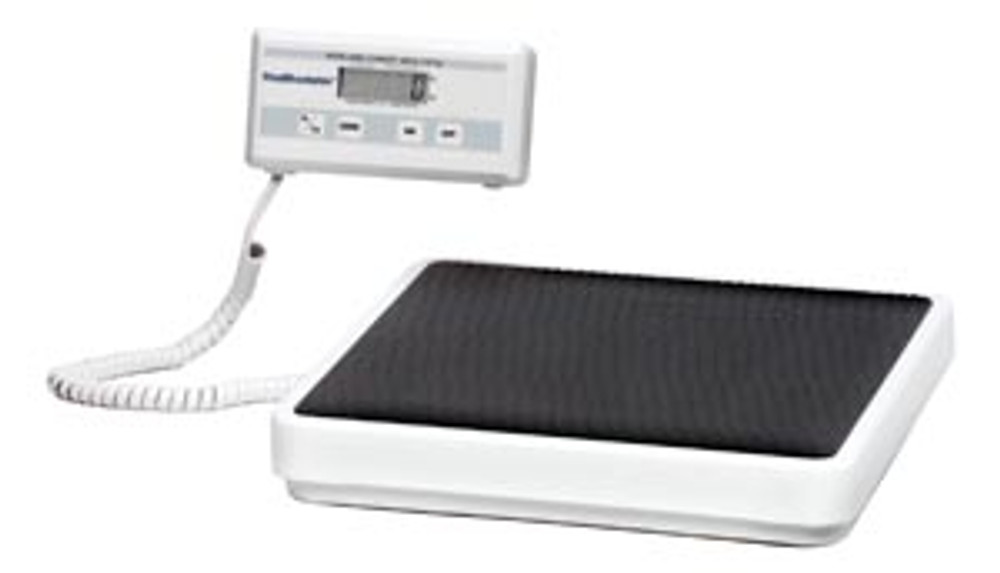 Pelstar LLC/Health o meter Professional Scales  349KLX Digital Scale, Remote Display, Capacity: 400 lb/180 kg, Resolution: 0.2 lb/0.1kg, Platform Dimension: 12½"W x 12"D x 1 7/8" H, 6 AA Batteries (included) or Power Adapter (not included - ADPT40), 