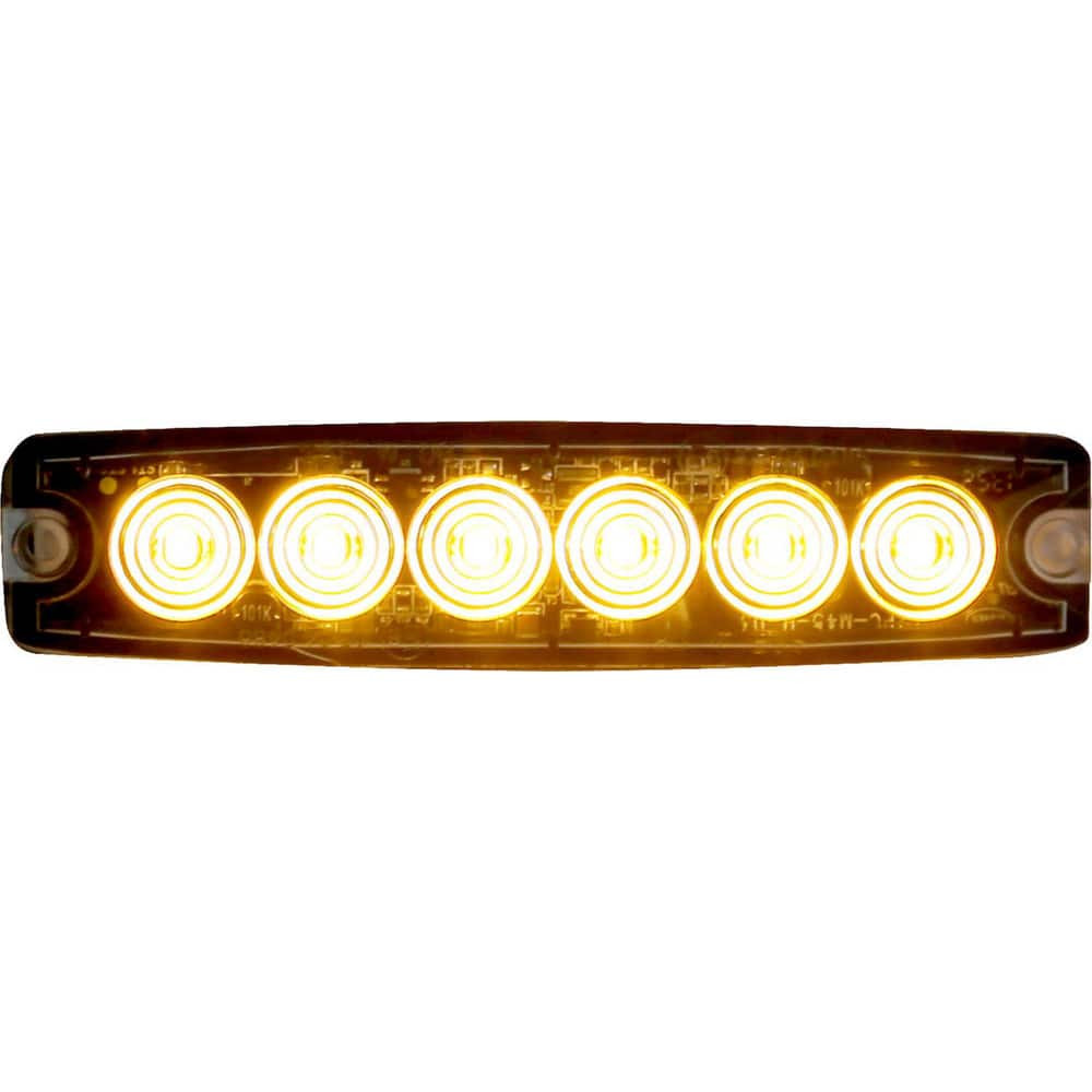 Buyers Products 8892200 Auxiliary Lights; Light Type: Strobe Light ; Amperage Rating: 1.0000 ; Light Technology: LED ; Color: Amber ; Material: Aluminum ; Voltage: 12-24 VDC