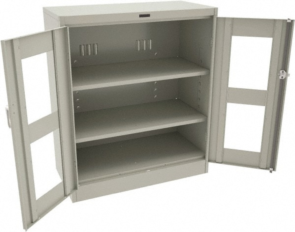 Tennsco CVD2442-LGY Visible Storage Cabinet: 36" Wide, 24" Deep, 42" High