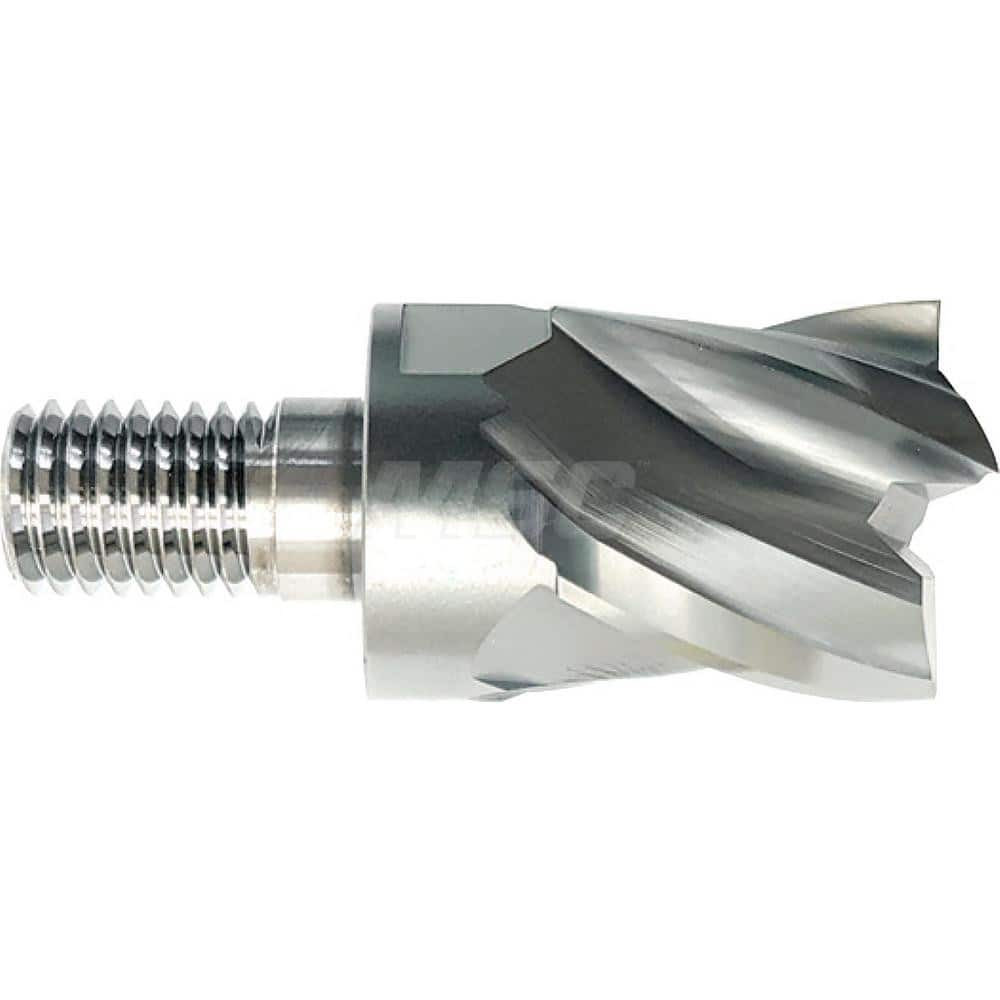 YG-1 XGMF25024 Square End Mill Heads; Mill Diameter (Decimal Inch): 0.3750 ; Length of Cut (Inch): 3/8 ; Connection Type: M6 ; Overall Length (mm): 32.0000 ; Material: Carbide ; Cutting Direction: Right Hand