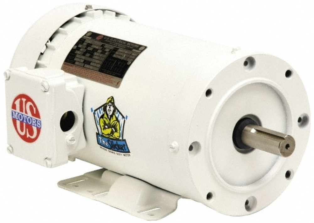 US Motors WD1C1JCR AC Motor: TENV Enclosure