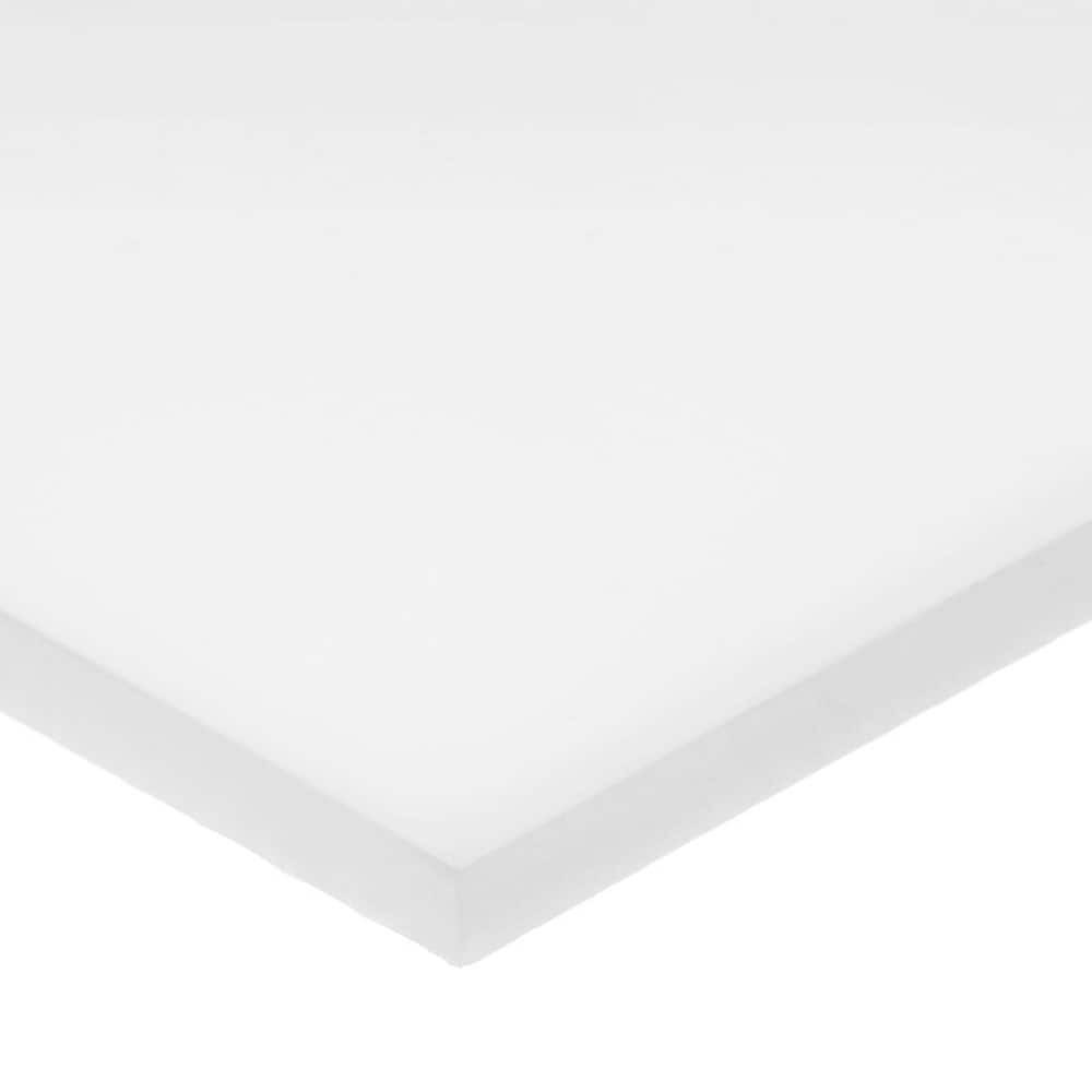 USA Industrials PS-UHMW-ET-15 Plastic Sheet:  Polyethylene (UHMW),  1/2" Thick x  12" Long,  White,  Opaque,  6800 psi Tensile Strength