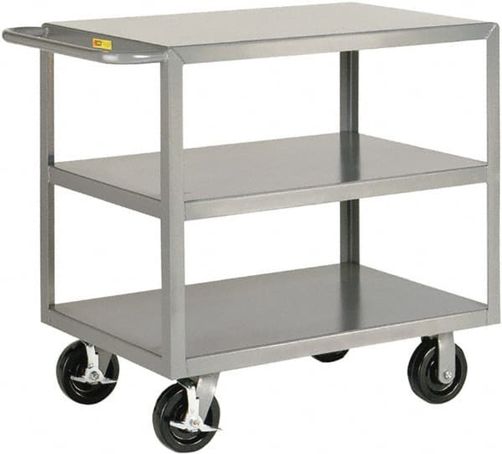 Little Giant. 3G-3060-6PHBK Shelf Utility Cart: Steel, Gray