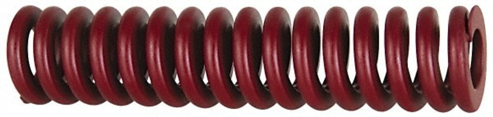 Associated Spring Raymond 205-424 Die Spring: 20 mm Hole Dia, 10 mm Rod Dia, 152 mm Free Length, Red