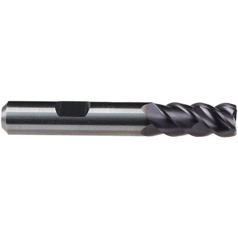 Emuge 2820A.008 8mm Diam 4-Flute 50° Solid Carbide 0.10mm Chamfer Length Square Roughing & Finishing End Mill