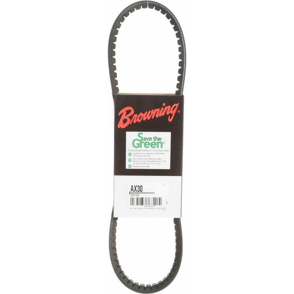 Browning AX30 V-Belt: Section AX, 32.2" Outside Length, 1/2" Belt Width