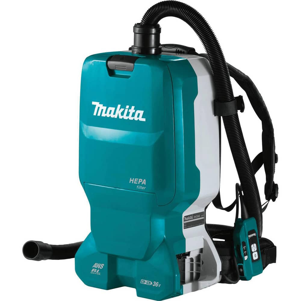 Makita XCV18ZX Cordless Dust Extractor Cleaner: Battery, HEPA Filter, 1.6 gal Capacity