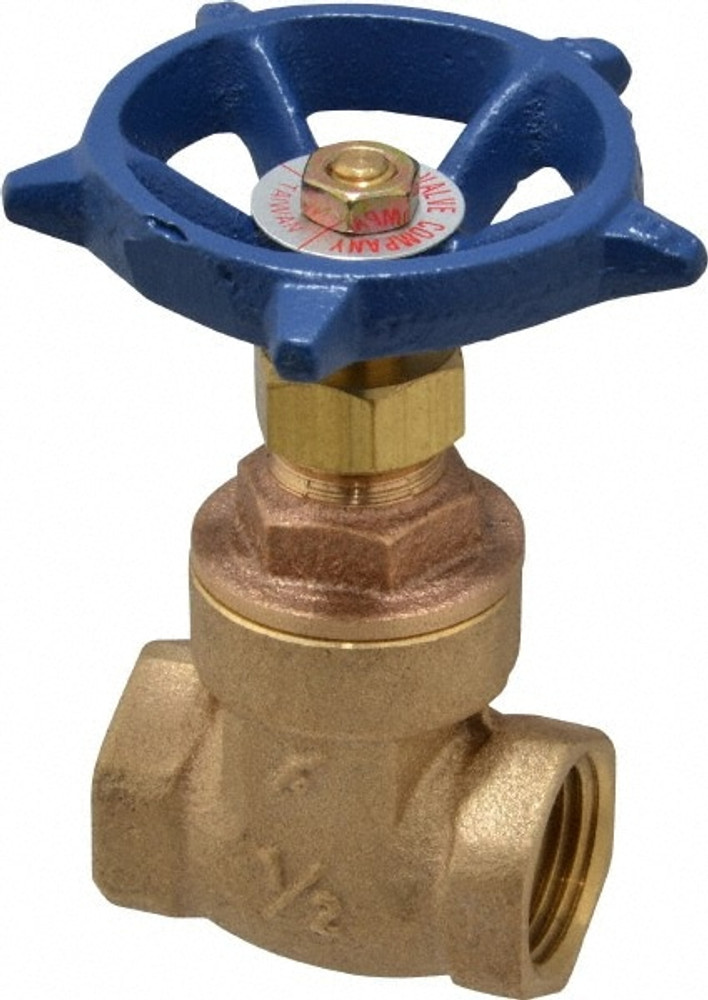 Legend Valve 104-503 Gate Valve: Non-Rising Stem, 1/2" Pipe, Threaded, Bronze