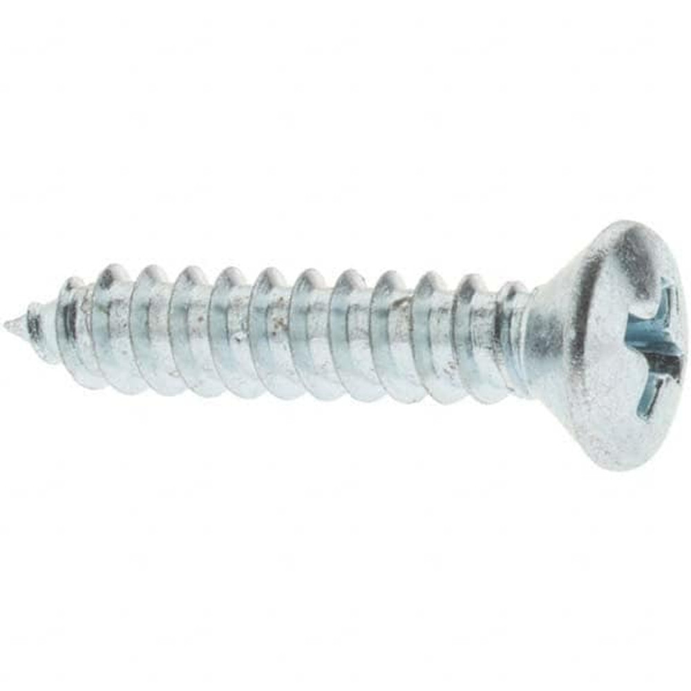 Value Collection C50000323 Sheet Metal Screw: #10, Oval Head, Phillips