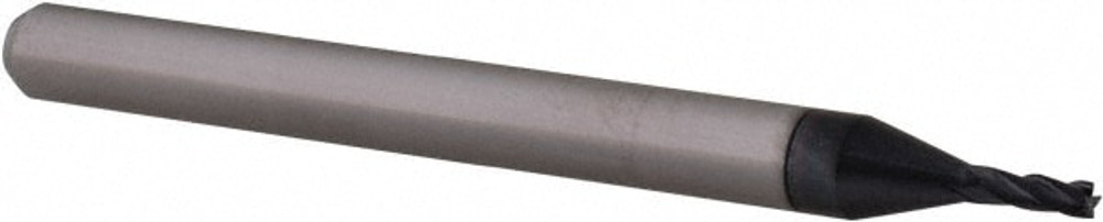 Accupro 14796958 Square End Mill: 0.044" Dia, 0.132" LOC, 4 Flutes, Solid Carbide