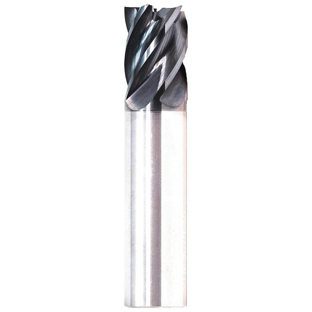 GWS 311473 Corner Radius End Mill: 1/4" Dia, 1-1/4" LOC, 0.06" Radius, 5 Flutes, Solid Carbide