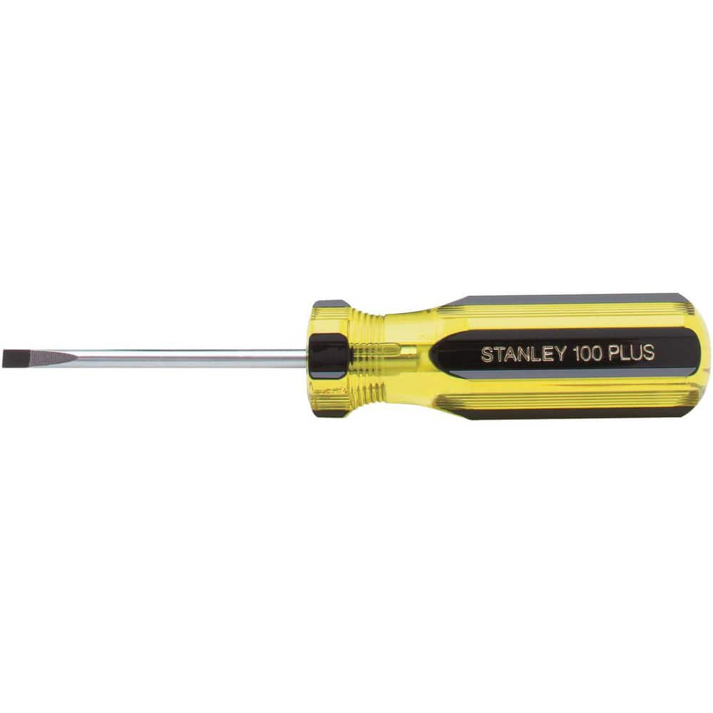 Stanley 66-112-A Slotted Screwdriver: 1/8" Width, 4-1/2" OAL, 2" Blade Length