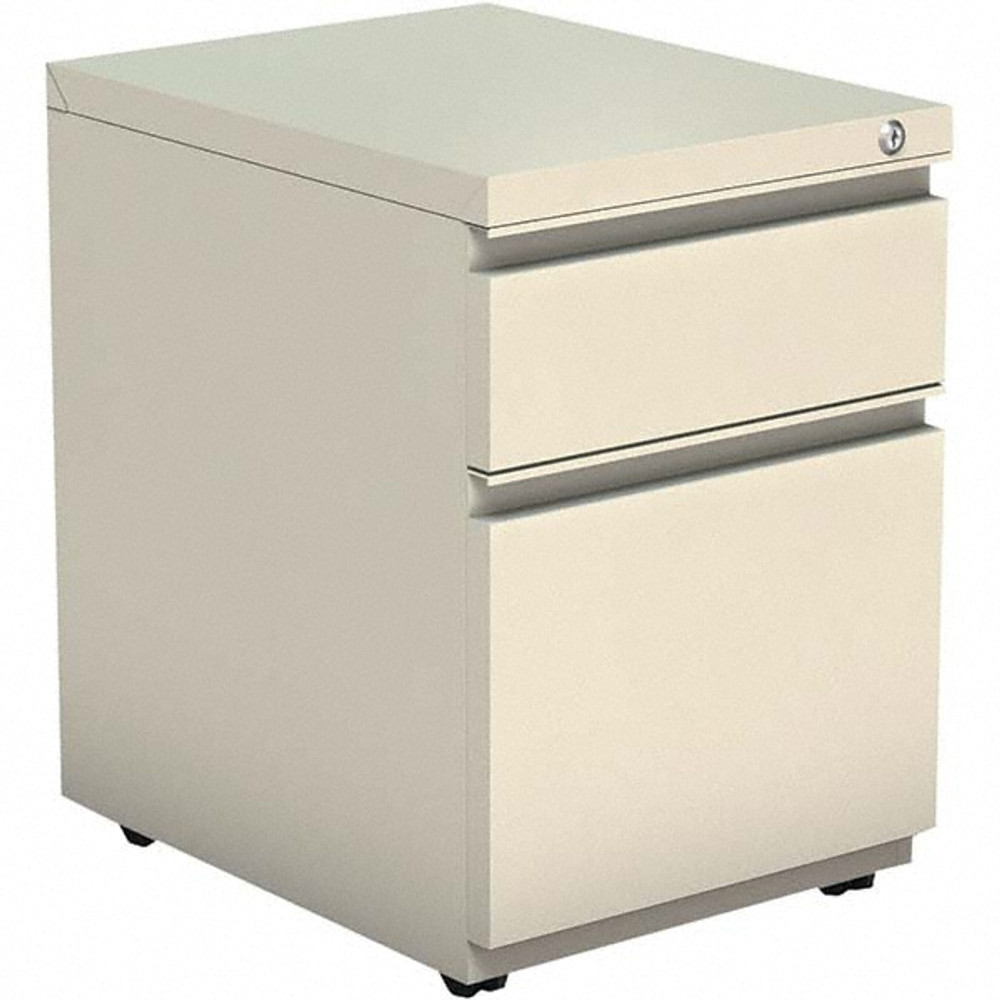 ALERA ALEPBBFPY Pedestal File Cabinet: 2 Drawers, Steel, Putty