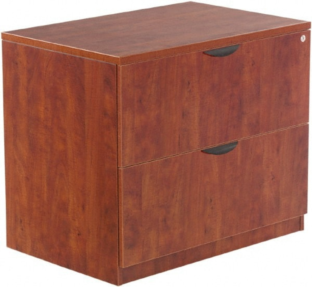 ALERA ALEVA513622MC Horizontal File Cabinet: 2 Drawers, Woodgrain Laminate, Medium Cherry
