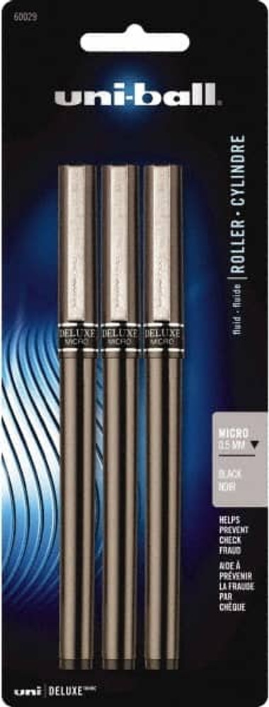 Uni-Ball 60029PP Stick Pen: 0.5 mm Tip, Black Ink