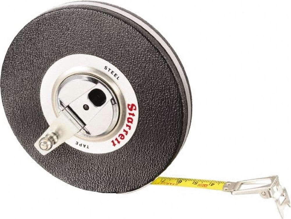 Starrett 65958 Tape Measure: 98' Long, 3/8" Width, Yellow Blade