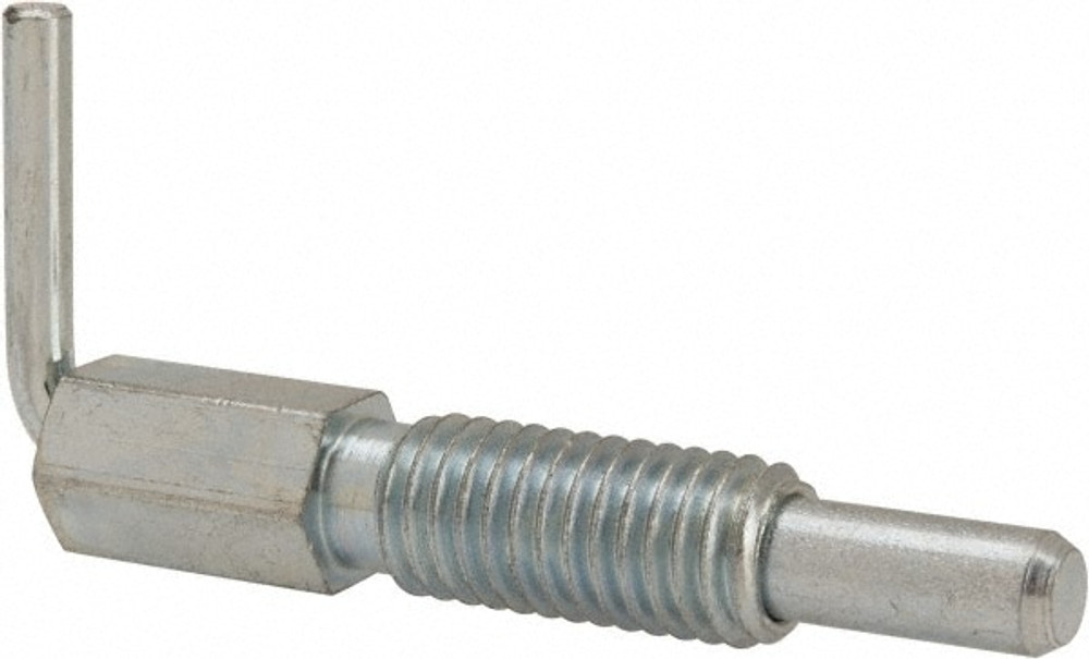 Vlier FRN500 1/2-13, 1.1" Thread Length, 0.31" Plunger Diam, 1 Lb Init to 5 Lb Final End Force, Steel L Handle Plunger