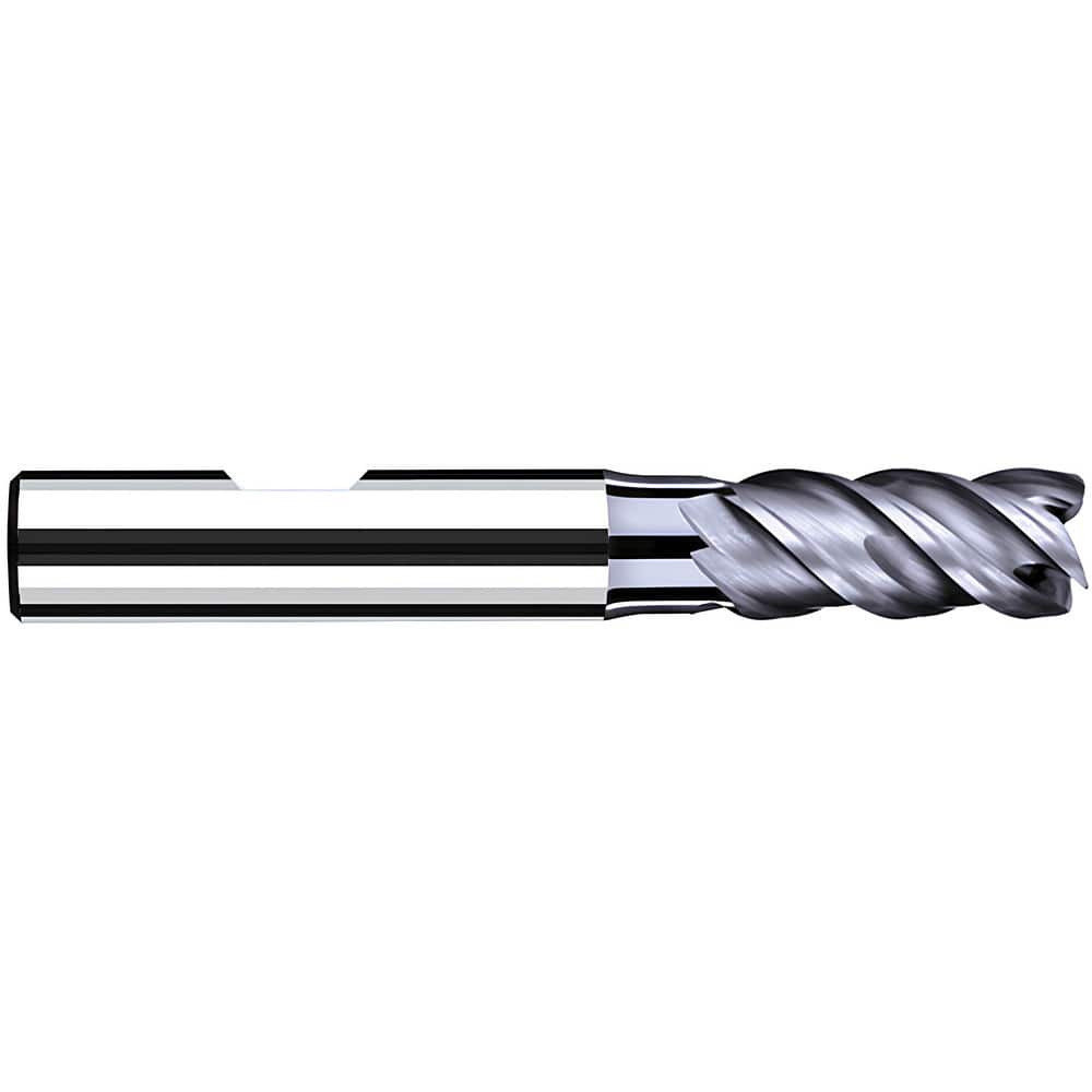 Fraisa P8200610 Corner Radius End Mill: 16 mm Dia, 32.00 mm LOC, 45 deg Helix, TiAlCrN Coated, Corner Radius End, Centercutting Series NB-NVDS