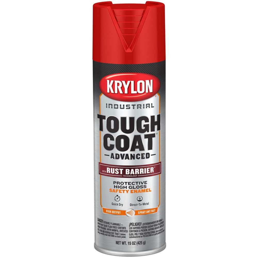Krylon K00639008 Spray Paints; Product Type: Rust-Preventive Acrylic Alkyd Enamel ; Type: Acrylic Alkyd Enamel Spray Paint ; Color: Safety Red ; Finish: Gloss ; Color Family: Red ; Container Size (oz.): 15.000