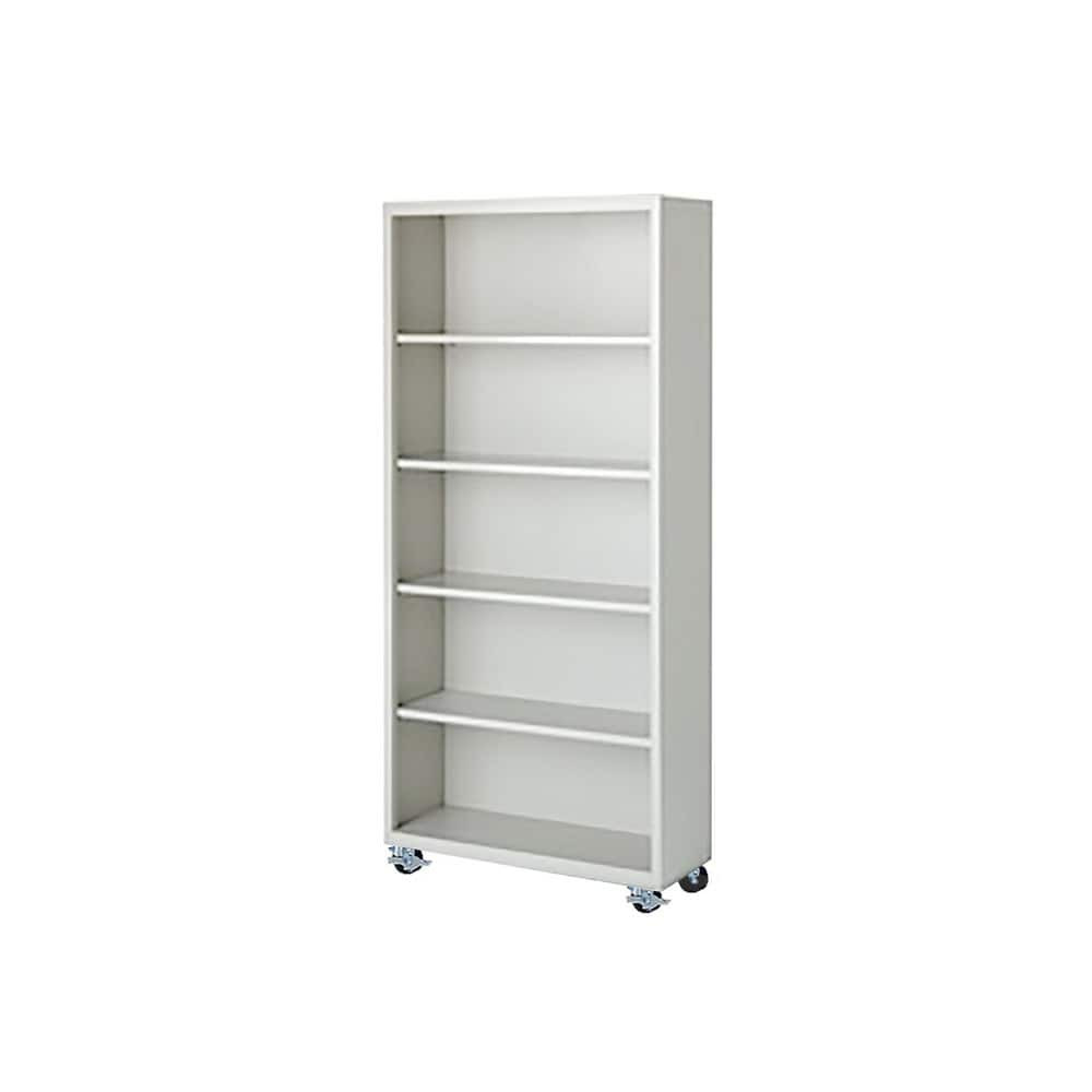 Steel Cabinets USA MBCA-367518-N Bookcases; Overall Height: 75 ; Overall Width: 36 ; Overall Depth: 18 ; Material: Steel ; Color: Navy Blue ; Shelf Weight Capacity: 160