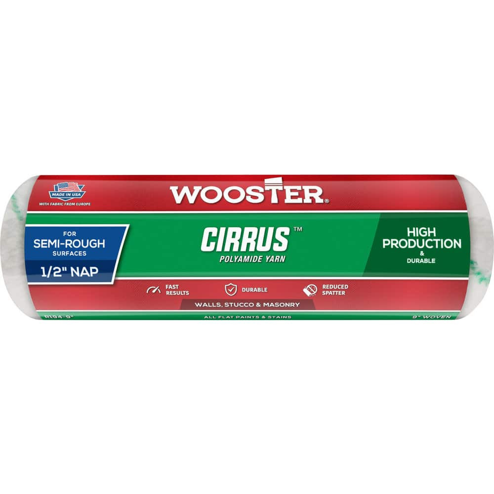 Wooster Brush R194-9 Paint Roller Cover: 1/2" Nap, 9" Wide